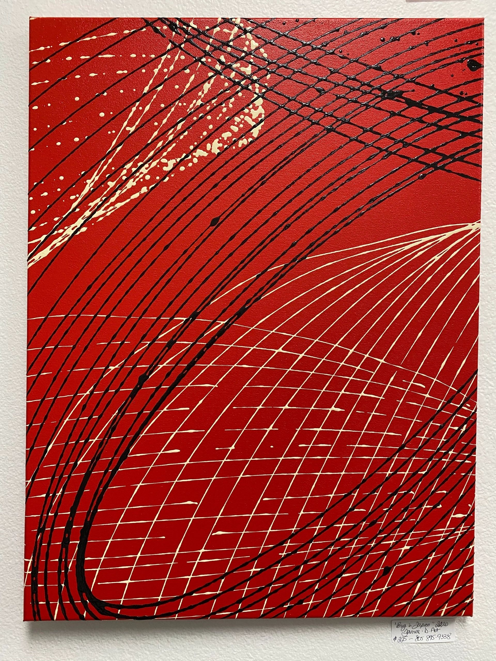 Big in Japan — pendulum painting by James Darnborough, 24" x 18"