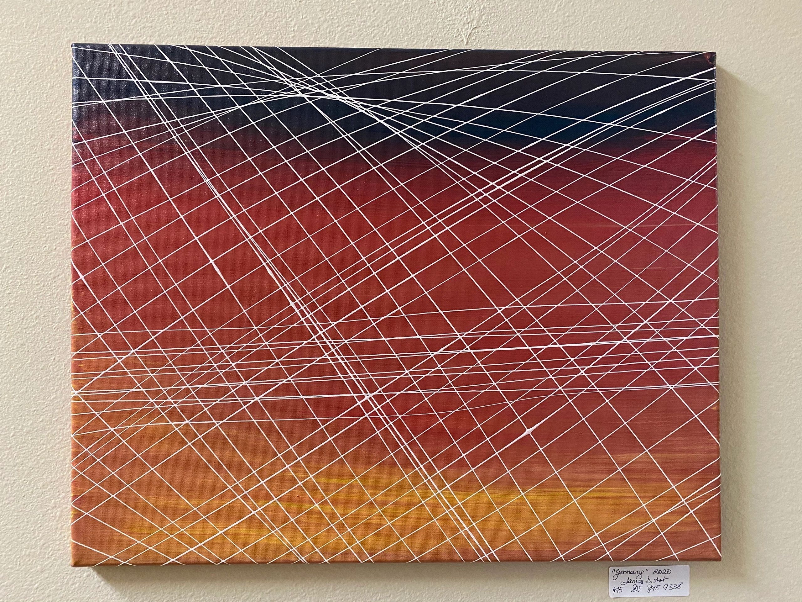 Germany — pendulum painting by James Darnborough, 20" x 16"