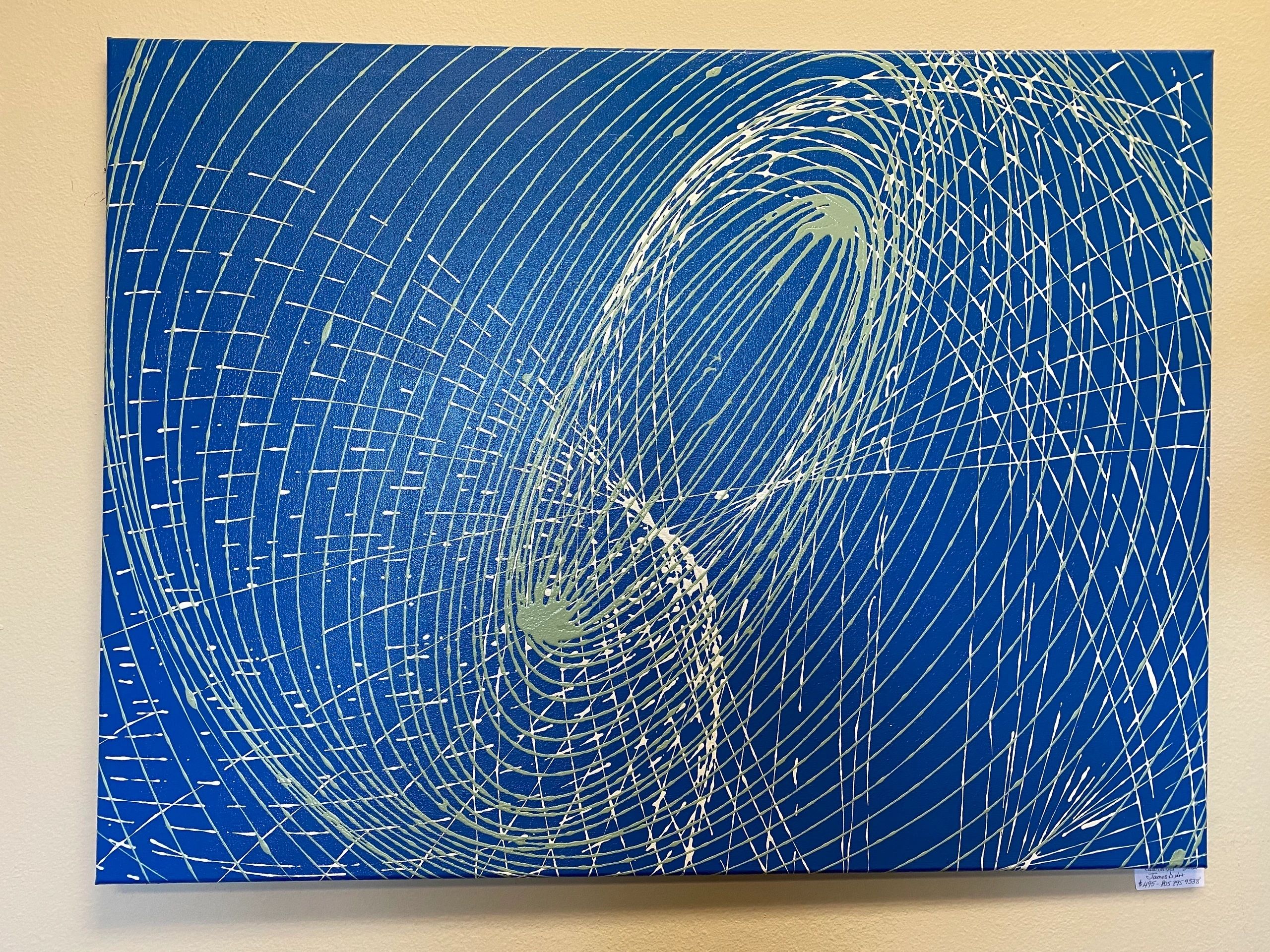 Quick Silver — pendulum painting by James Darnborough, 30" x 40"