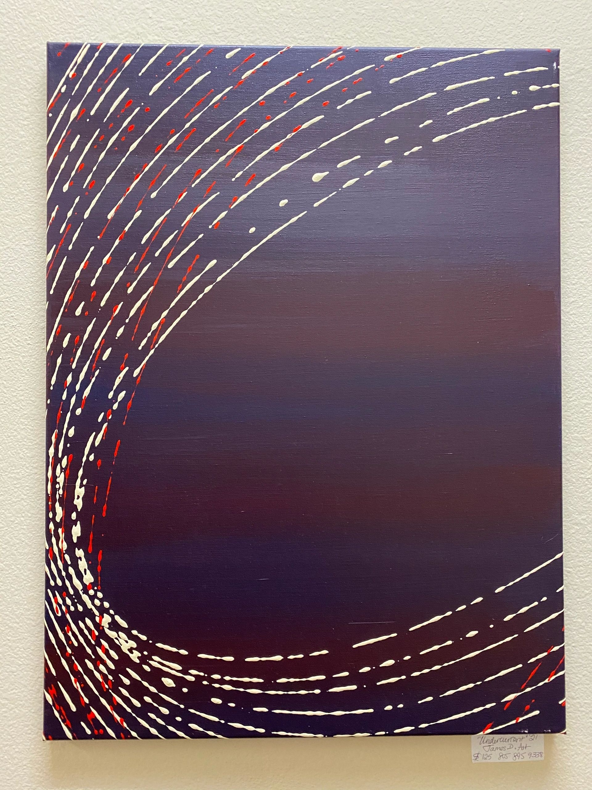 Undercurrent — pendulum painting by James Darnborough, 24" x 18"